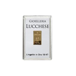 Lingotto 1 Grammo Oro 750 18KT