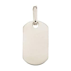 Ciondolo medaglia personalizzabile Oro bianco 803321730866