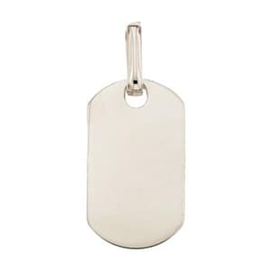 Ciondolo medaglia personalizzabile Oro bianco 803321731699