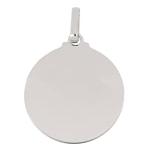 Ciondolo medaglia personalizzabile Oro bianco 803321732940