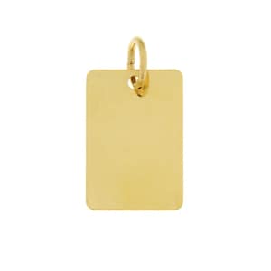 Ciondolo Medaglia Personalizzabile Oro Giallo GL102019