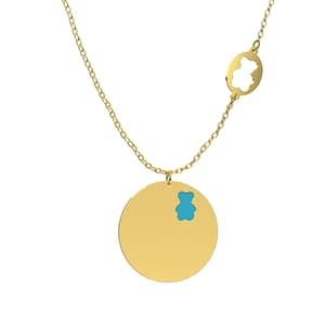 Collana Bimbi Nanan Pendente Orsetto Azzurro NGLD0029