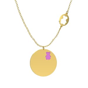 Collana Bimbi Nanan Pendente Orsetto Lilla NGLD0028