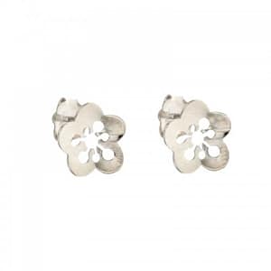 Orecchini Donna in Oro Bianco Fiore 803321727168
