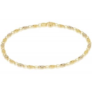 Bracciale Uomo Oro Giallo Bianco GL101350