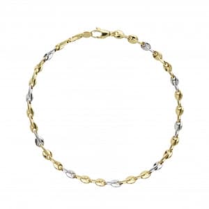 Bracciale Uomo Oro Giallo Bianco GL101511