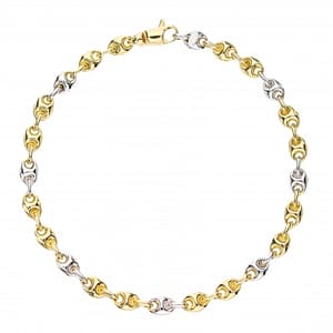 Bracciale Uomo Oro Giallo Bianco GL101616