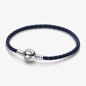 Bracciale Pandora in Pelle Blu 592790C01