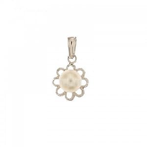 Ciondolo oro bianco con perla 803321705513