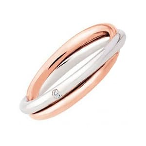 Fede Nuziale Polello Collezione Due Anime 3071DBR