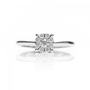 Anello Promesse Gioielli Donna Solitario Diamante FMV