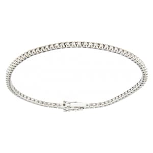 Bracciale Tennis Donna Promesse Gioielli Oro Bianco
