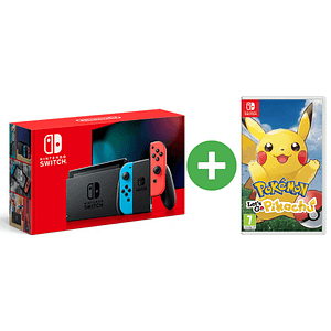 Switch & Pokémon Let’s Go! Pikachu – Bundle Console portatile 15,8 cm (6.2 ) 32 GB Touchscreen Wifi Blu, Grigio, Rosso – nuovo