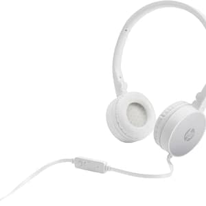 HP H2800 Cuffia ad archetto cablata per chiamate/musica Argento, Bianco – nuovo