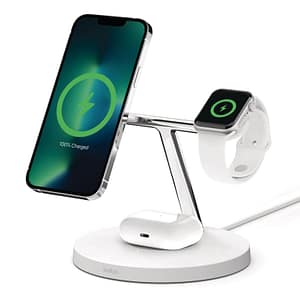 Belkin WIZ017vfWH Auricolari, Smartphone, Smartwatch Bianco Ricarica Wireless a Carica Rapida Interna – nuovo
