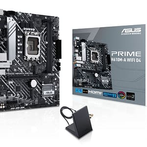 ASUS PRIME H610M-A WIFI D4 Intel H610 LGA 1700 micro ATX – nuovo
