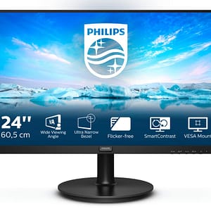 Philips V Line 241V8LA/00 Display LED 60,5 cm (23,8 ) 1920 x 1080 pixel Full HD Nero – nuovo