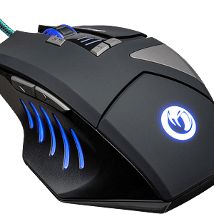 Mouse ottico Nacon nero a 8 pulsanti da 2500 dpi – nuovo