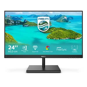Philips E Line 245E1S/00 Display LED 60,5 cm (23,8 ) 2560 x 1440 pixel 2K Ultra HD LCD Nero – nuovo