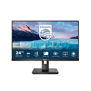 Philips S Line 243S1/00 PC a schermo piatto 60,5 cm (23,8 ) 1920 x 1080 pixel Full HD LCD Nero – nuovo