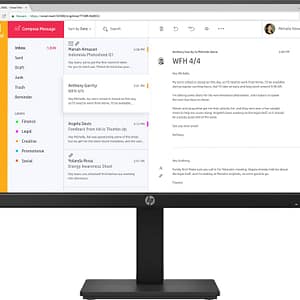 HP P24h G4 60,5 cm (23,8 ) 1920 x 1080 pixel Full HD IPS Nero – nuovo