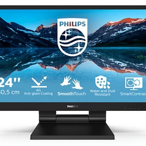 Philips 242B9TL/00 PC a schermo piatto 60,5 cm (23,8 ) 1920 x 1080 pixel Full HD LCD Touchscreen Nero – nuovo