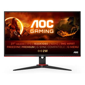 AOC G2 27G2SPAE/BK Display LED 68,6 cm (27 ) 1920 x 1080 pixel Full HD Nero, Rosso – nuovo