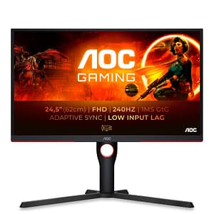 AOC G3 25G3ZM/BK 62,2 cm (24,5 ) 1920 x 1080 pixel Full HD Monitor PC a schermo piatto Nero, Rosso – nuovo