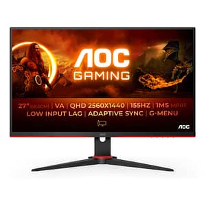 AOC G2 Q27G2E/BK Display PC a schermo piatto da 68,6 cm (27 ) 2560 x 1440 pixel Quad HD Nero, Rosso – nuovo