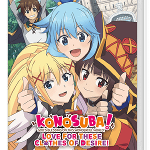 KonoSuba La benedizione di Dio su questo mondo meraviglioso Amore per questi abiti di desiderio Nintendo SWITCH – nuovo
