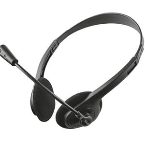 Trust ZIVA CHAT HEADSET Cuffie cablate ad archetto per chiamate/musica Nero – nuovo