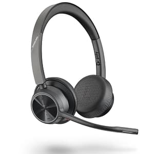 POLY 218478-01 Cuffia wireless ad archetto Desktop/Centro chiamate USB Type-C Bluetooth Nero – nuovo