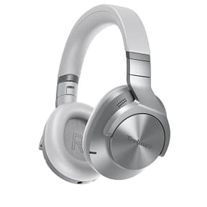 Auricolari Technics EAH-A800 con e senza fili ad archetto per chiamate/musica USB Type-C Bluetooth Argento – nuovo