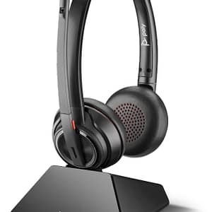 POLY 8220 UC Cuffia senza fili ad archetto per ufficio/centro chiamate Nero – nuovo
