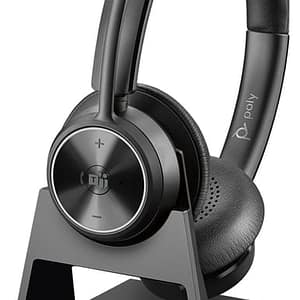 POLY SAVI 7300 Cuffia portatile senza fili per ufficio/centro di chiamata Nero – nuovo