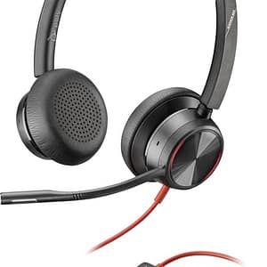 POLY Blackwire 8225 Cuffia cablata da scrivania/centro chiamate USB Type-C nero – nuovo