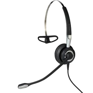 Jabra Biz 2400 II QD Mono NC 3-in-1 Cuffie a filo bilanciate a banda larga, ganci auricolari, archetto Ufficio/Centro chiamate Nero, Argento – nuovo