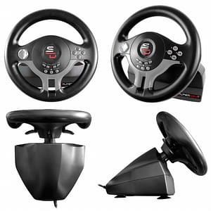 Subsonic SV200 Nero, Grigio Volante USB + pedali Nintendo Switch, PC, PlayStation 4, Xbox – nuovo