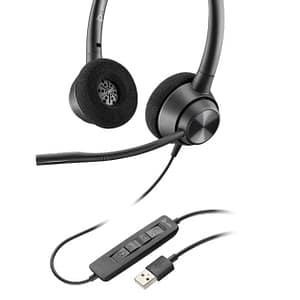 POLY EncorePro 320 Cuffia cablata da tavolo/centro chiamate USB Type-A Nero – nuovo
