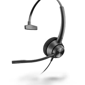 POLY EncorePro 310 Cuffia cablata ad archetto per ufficio/centro chiamate Nero – nuovo