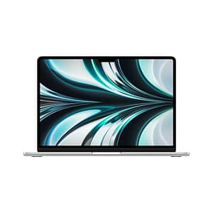 MacBook Air M2 (2022) 13,6′, 3,5 GHz 256 GB 8 GB Apple GPU 8, Argento – Portoghese QWERTY – Ricondizionato – Condizioni eccellenti