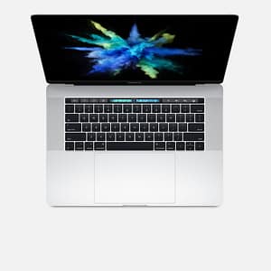 MacBook Pro Core i7 (2017) 15,4′, 3,1 GHz 1Tb 16Gb AMD Radeon Pro 560, Argento – QWERTZ – Tedesco – Ricondizionato – Buono stato