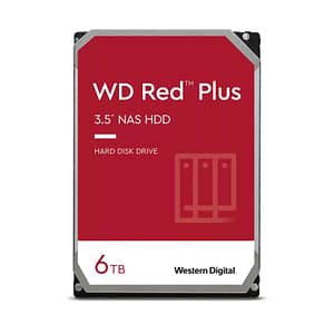 Western Digital Red Plus WD60EFPX 6Tb 5400 rpm 256Mb 3,5  ATA III Series hard disk – nuovo