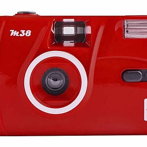 KODAK – Fotocamera ricaricabile KODAK M38-35mm, obiettivo di alta qualità, flash incorporato, batteria AA – rosso – nuovo