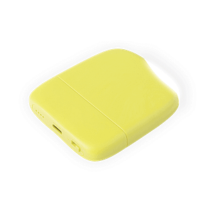 XOOPAR Batteria esterna da 5000 mAh – Luce tattile integrata – Giallo – nuovo