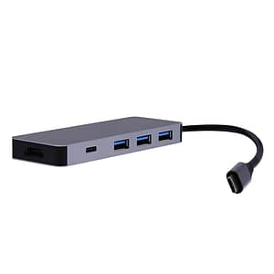 T’nB HUBALU6 Docking Station USB 3.2 Gen 1 (3.1 Gen 1) Type-C Grigio – nuovo