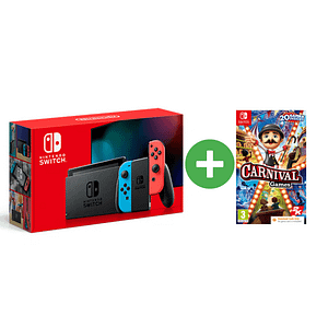 Switch & Carnival Games – console di gioco portatile da 15,8 cm (6,2 ) 32 GB Wifi touch screen Blu, Grigio, Rosso – Ricondizionato – Buono stato