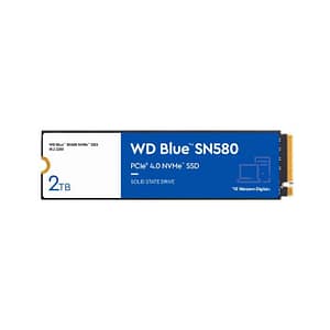 WD Blue SN580 – SSD – 2 TB – interno – M.2 2280 – PCIe 4.0 x4 (NVMe) – nuovo