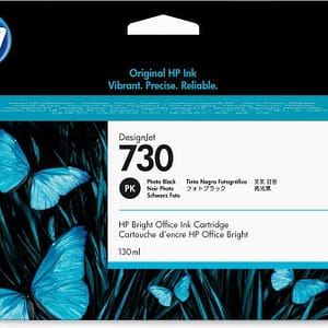 Cartuccia d’inchiostro HP 730 DesignJet nero fotografico, 130 ml – nuovo