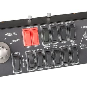 Logitech G Flight Switch Panel Nero, Rosso, Argento USB 2.0 simulazione di volo PC analogico/digitale – nuovo